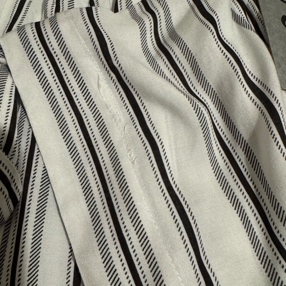 J for Justify Black and White Striped kids Romper - Picture 6 of 6